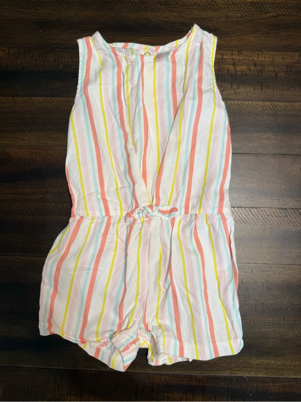 Carter's Pastel Multi-Stripe Sleeveless Romper